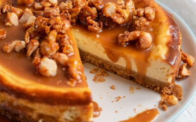 Macadamia Caramel Cheesecake